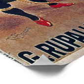 Fietscyclus Adverteren  fietsen aluminium Poster (Hoek)