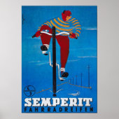 Fietscyclus Adverteren  semperit Poster (Voorkant)