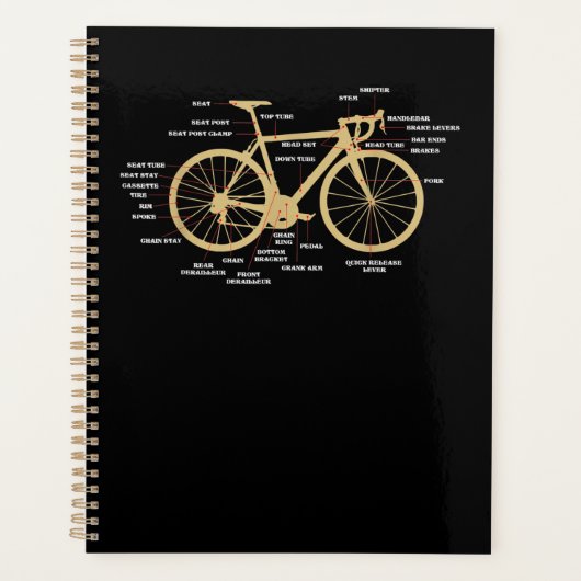 Fietscyclus Anatomy Road Bike Parts Biking Planner (Voorkant)