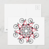 Fietscyclus Briefkaart (Voorkant / Achterkant)