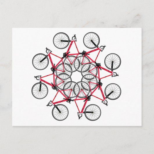 Fietscyclus Briefkaart (Voorkant)