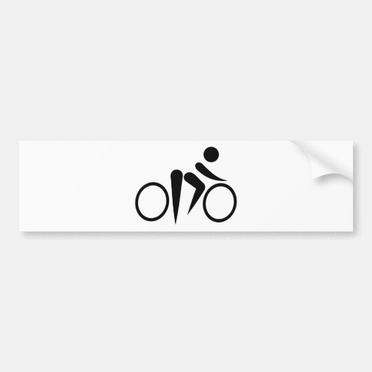Fietscyclus Bumpersticker (Voorkant)