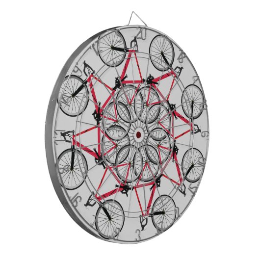 Fietscyclus Dartbord (Voorkant Links)