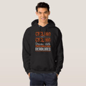 Fietscyclus - Dromen met deadlines fietsen Hoodie (Voorkant volledig)