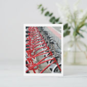 Fietscyclus fietsen Barcelona Spanje Briefkaart (Staand voorkant)
