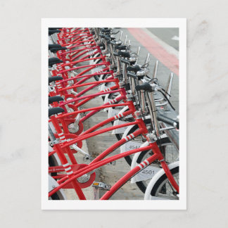 Fietscyclus fietsen Barcelona Spanje Briefkaart