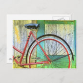 Fietscyclus fietsen oude vorm briefkaart (Voorkant / Achterkant)