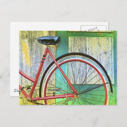 Fietscyclus fietsen oude vorm briefkaart (Voorkant / Achterkant)