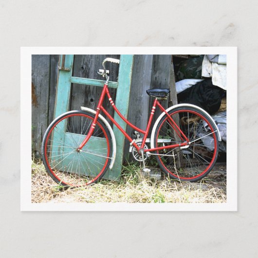 Fietscyclus fietsen oude vorm briefkaart (Voorkant)