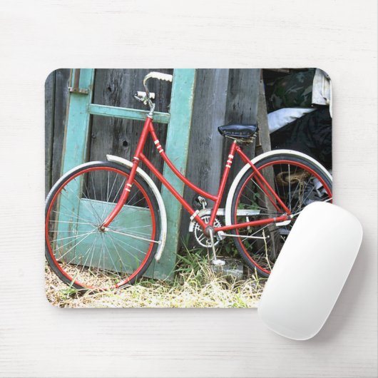 Fietscyclus fietsen oude vorm muismat (Met muis)