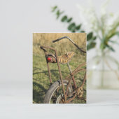 Fietscyclus fietsen van banaancruiser briefkaart (Staand voorkant)