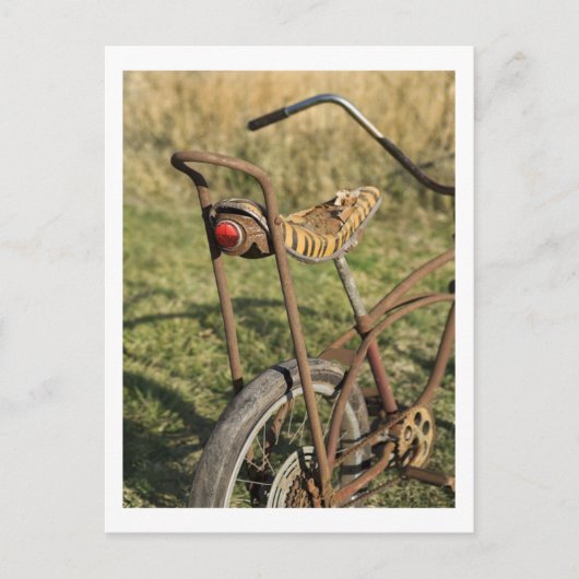Fietscyclus fietsen van banaancruiser briefkaart (Voorkant)
