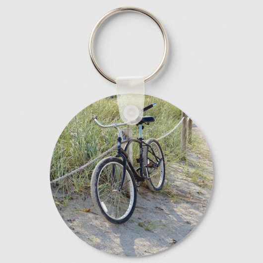 Fietscyclus fietsen van Miami Beach Sleutelhanger (Voorkant)