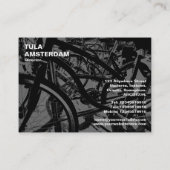 Fietscyclus — grijs visitekaartje (Achterkant)