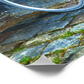 Fietscyclus met bloem, Kopenhagen, Denemarken Poster (Hoek)