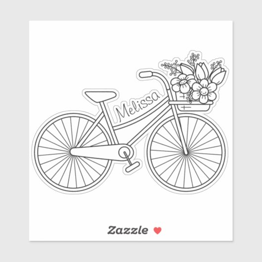 Fietscyclus met een ventilatormandje, aangepaste n sticker (Vel)