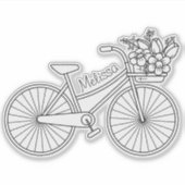 Fietscyclus met een ventilatormandje, aangepaste n sticker (Voorkant)