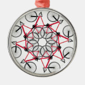 Fietscyclus Metalen Ornament (Voorkant)