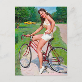 Fietscyclus omhoog briefkaart