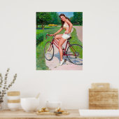 Fietscyclus omhoog poster (Keuken)