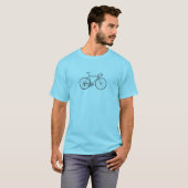 fietscyclus oude mode coole school retro c t-shirt (Voorkant volledig)
