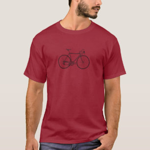 fietscyclus oude mode coole school retro c t-shirt