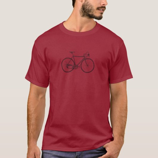 fietscyclus oude mode coole school retro c t-shirt (Voorkant)