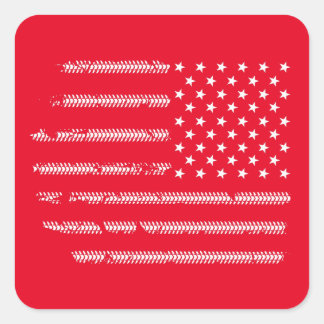 Fietscyclus Riding American Flag Cycling Lover Vierkante Sticker