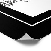 Fietscyclus rond London Line Art Poster (Hoek)