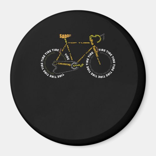 Fietscyclus voor anatomie is levensecht magneet (Voorkant)