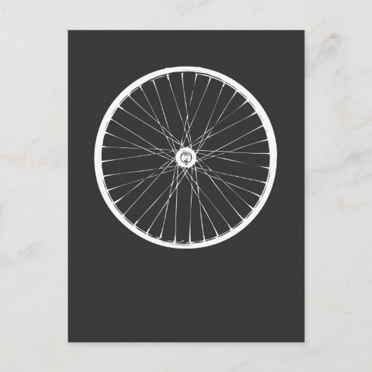 Fietscyclus voor fietsen met fietsen briefkaart (Voorkant)