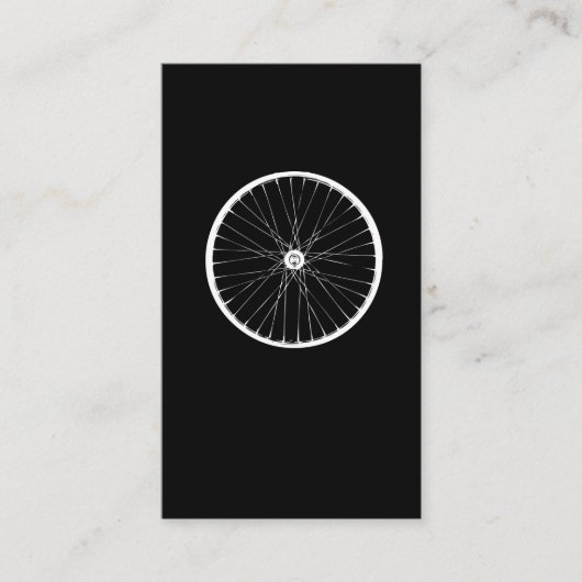 Fietscyclus voor fietsen met fietsen visitekaartje (Voorkant)