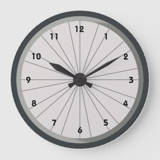 Fietscyclus wandklok (Voorkant)