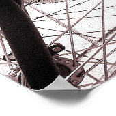 Fietscyclus - Warm Tone B&W Poster (Hoek)