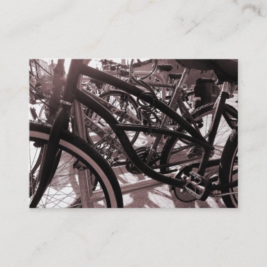 Fietscyclus - Warm Toned B&W Visitekaartje (Voorkant)