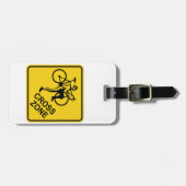 Fietscylockruis Road Sign Bagagelabel (Voorkant horizontaal)