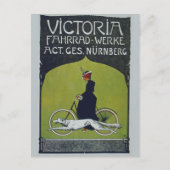  fietsdame en hond feestdagenkaart (Voorkant)