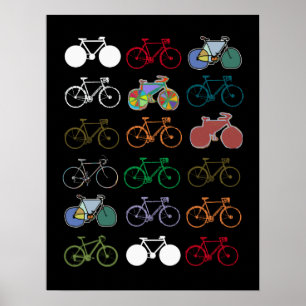 fietsdecor voor muren poster