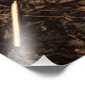 Fietsdelen met herfstbladeren foto afdruk (Hoek)