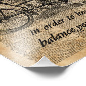  fietsdictionary Art Bicycle Quote Foto Afdruk (Hoek)
