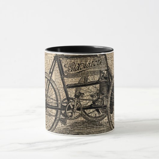  fietsdictionary Art Bicycle Quote Mok (Midden)