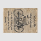  fietsdictionary Art Bicycle Quote Tissuepapier (Voorkant)