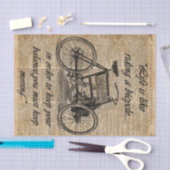  fietsdictionary Art Bicycle Quote Tissuepapier (Craft)