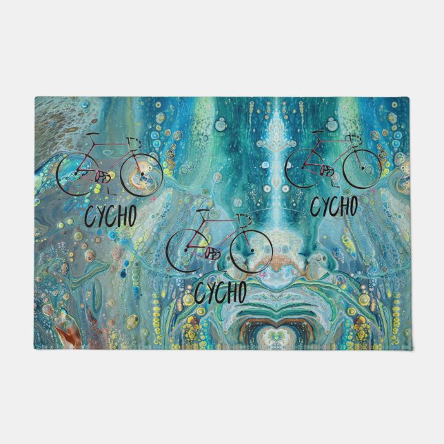 Fietsdoormat tapijt deurmat (Voorkant)