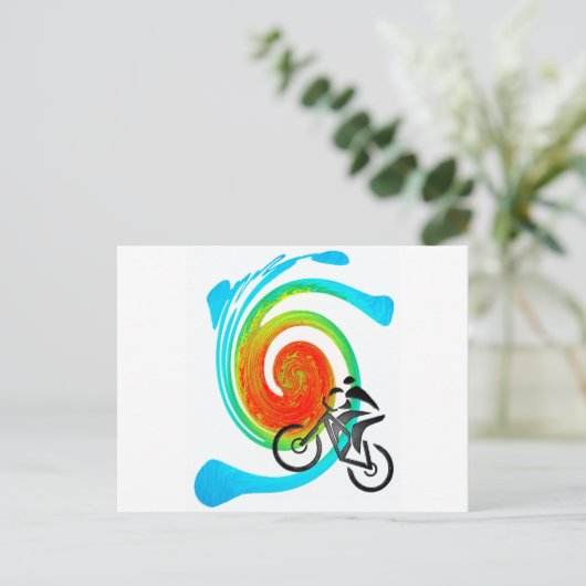 fietsdromen briefkaart (Staand voorkant)