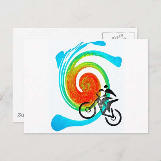 fietsdromen briefkaart (Voorkant / Achterkant)