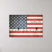 Fietsduur, banden en strips canvas afdruk (Voorkant)