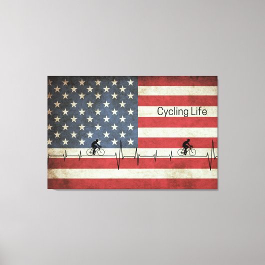 Fietsduur, banden en strips canvas afdruk (Voorkant)