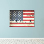 Fietsduur, banden en strips canvas afdruk (Insitu (Houten vloer))