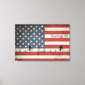 Fietsduur, banden en strips canvas afdruk (Voorkant)